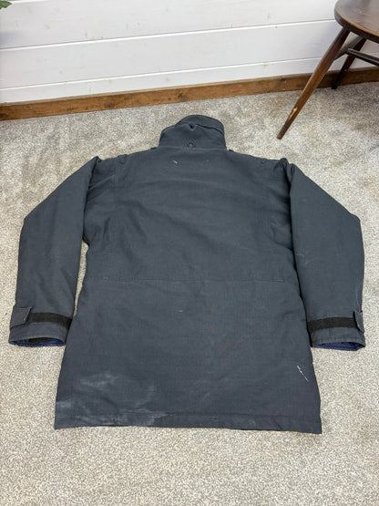 Ex Police Arktis Black Jacket Lined Coat Security Smock MEDIUM Military SAS