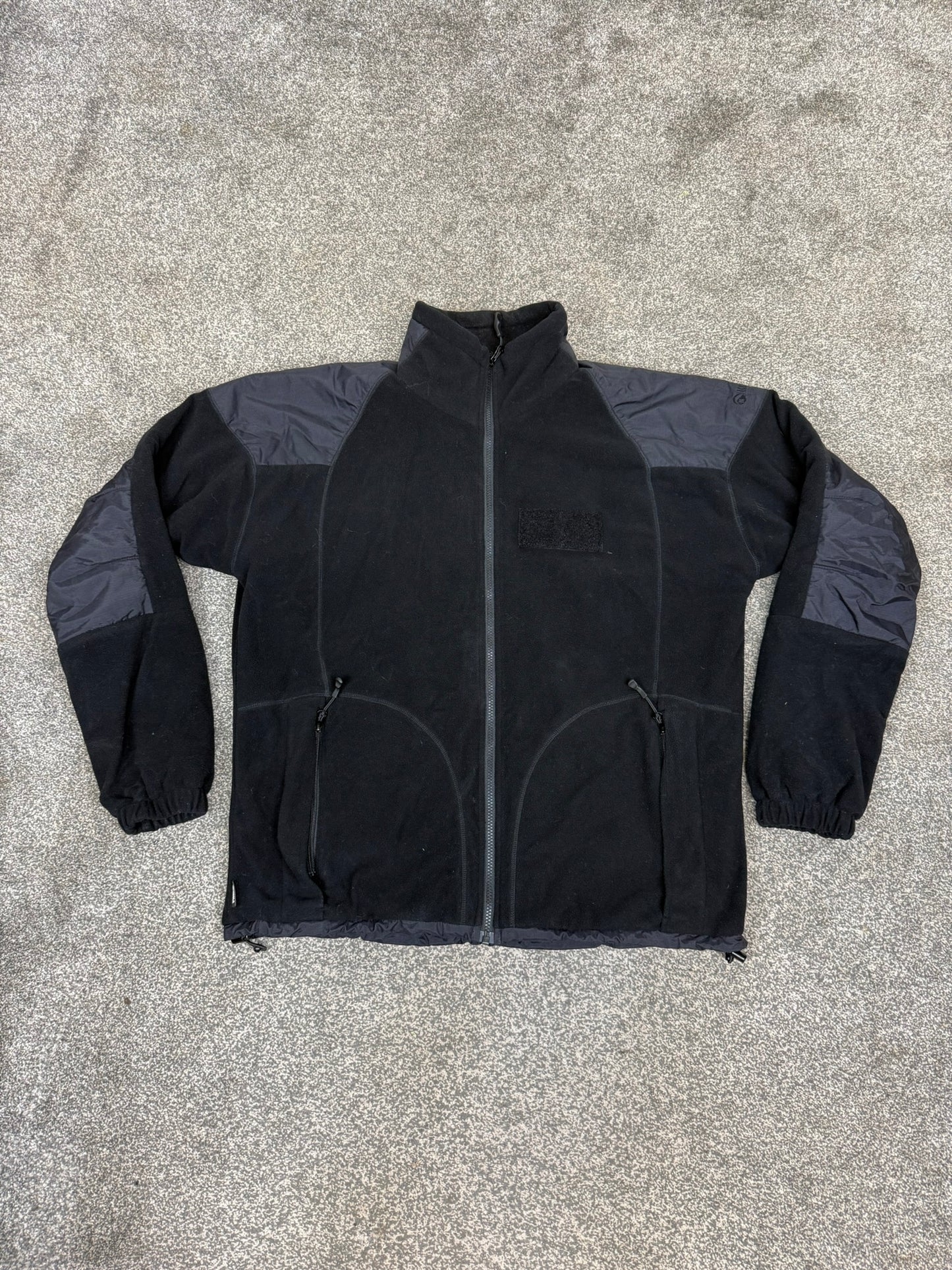 Keela Genesis Black Fleece Waterproof Windproof Jacket Ex Police Security - LARGE