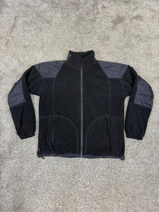 Keela Genesis Black Fleece Waterproof Windproof Jacket Ex Police Security - LARGE