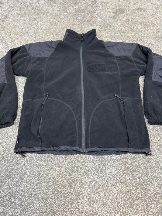 Keela Genesis Black Fleece Waterproof Windproof Jacket Ex Police Security - LARGE