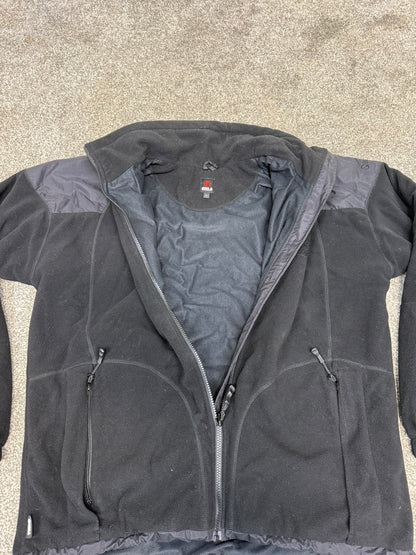 Keela Genesis Black Fleece Waterproof Windproof Jacket Ex Police Security - LARGE