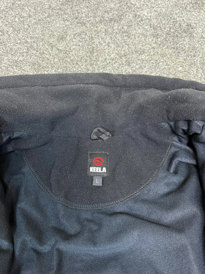 Keela Genesis Black Fleece Waterproof Windproof Jacket Ex Police Security - LARGE