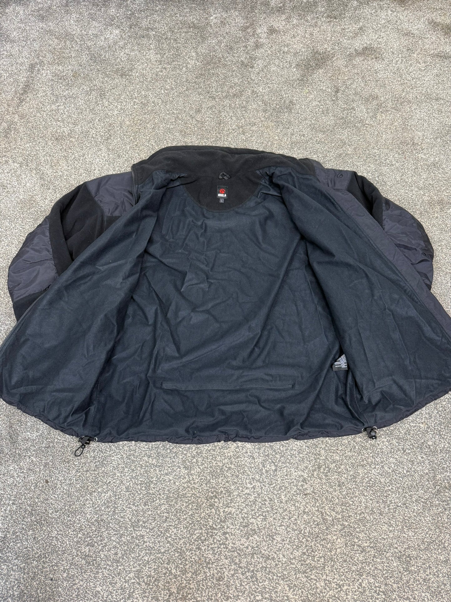 Keela Genesis Black Fleece Waterproof Windproof Jacket Ex Police Security - LARGE