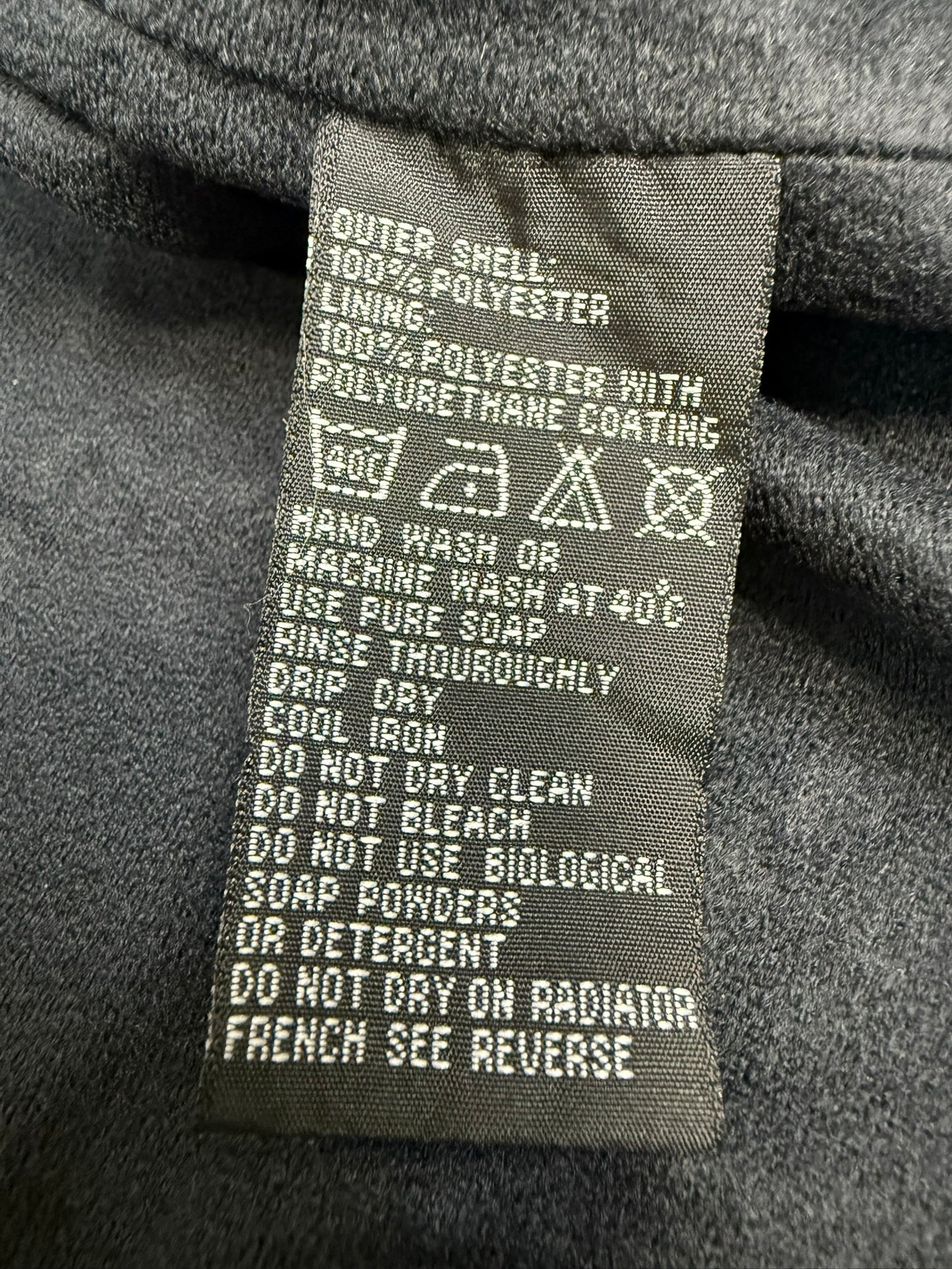 Keela Genesis Black Fleece Waterproof Windproof Jacket Ex Police Security - LARGE