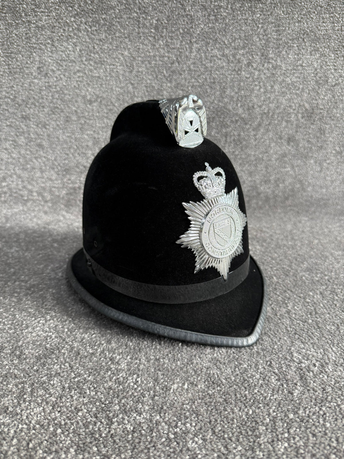 Ex Norfolk Constabulary Coxcomb Police Bobby Helmet 58cm Collector Display