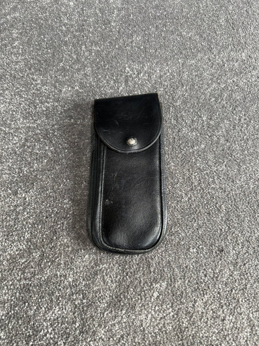 Ex Police Leather Rigid Handcuff Cuff Holder Belt Pouch Airsoft Security