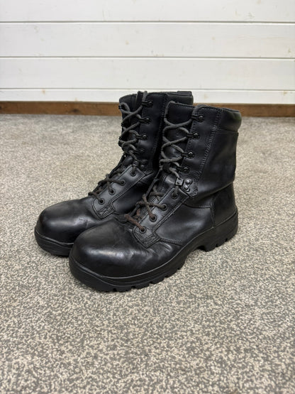 Ex Police Magnum Elite Shield Combat Boots Black Leather UK 8.5 Security