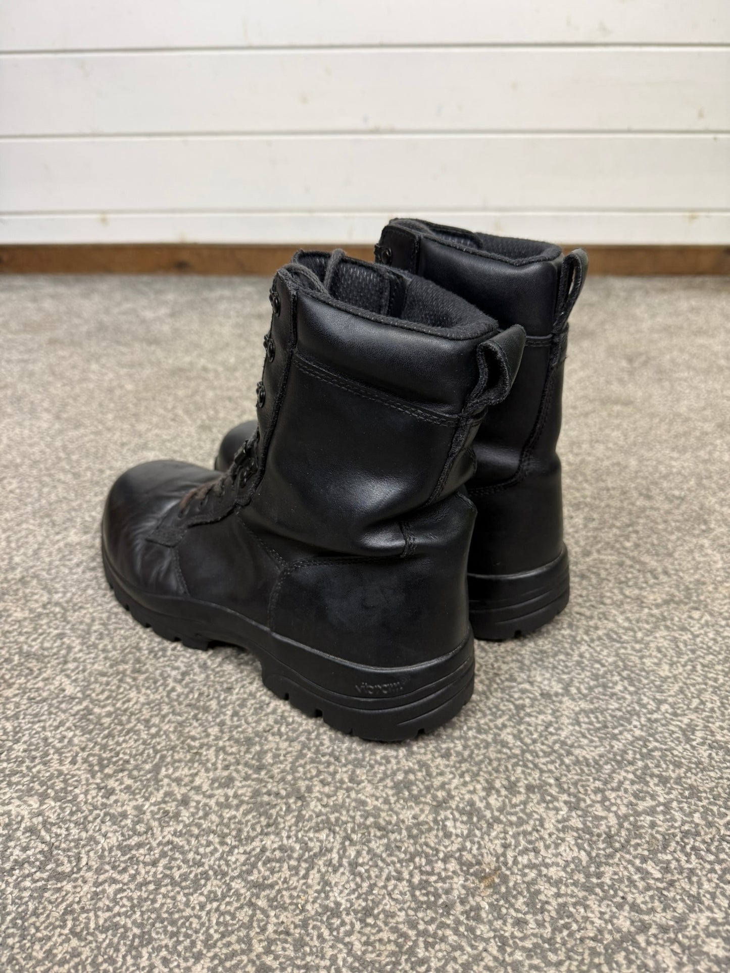 Ex Police Magnum Elite Shield Combat Boots Black Leather UK 8.5 Security