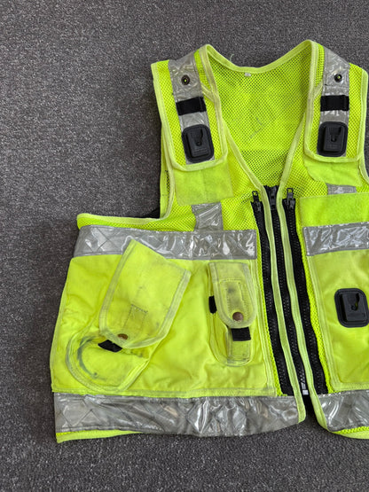Ex Police Hi Vis Utility Tac Vest XL Security Patrol Equipment Vest Marshall