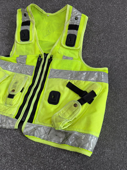 Ex Police Hi Vis Utility Tac Vest XL Security Patrol Equipment Vest Marshall