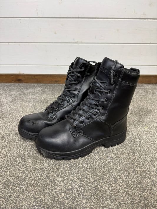 Ex Police Magnum Elite Shield Met Safety Boots Black Leather UK 6 Security Work