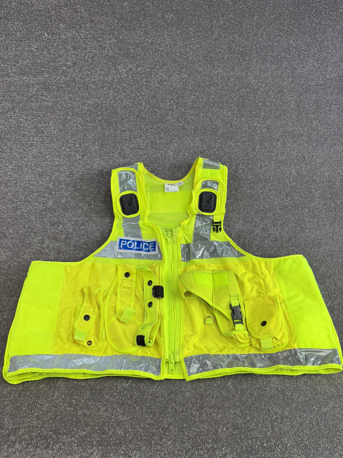 Ex Police PWL Hi-Vis Utility Taser Tac Vest BADGED XXXL Film TV Collector Display