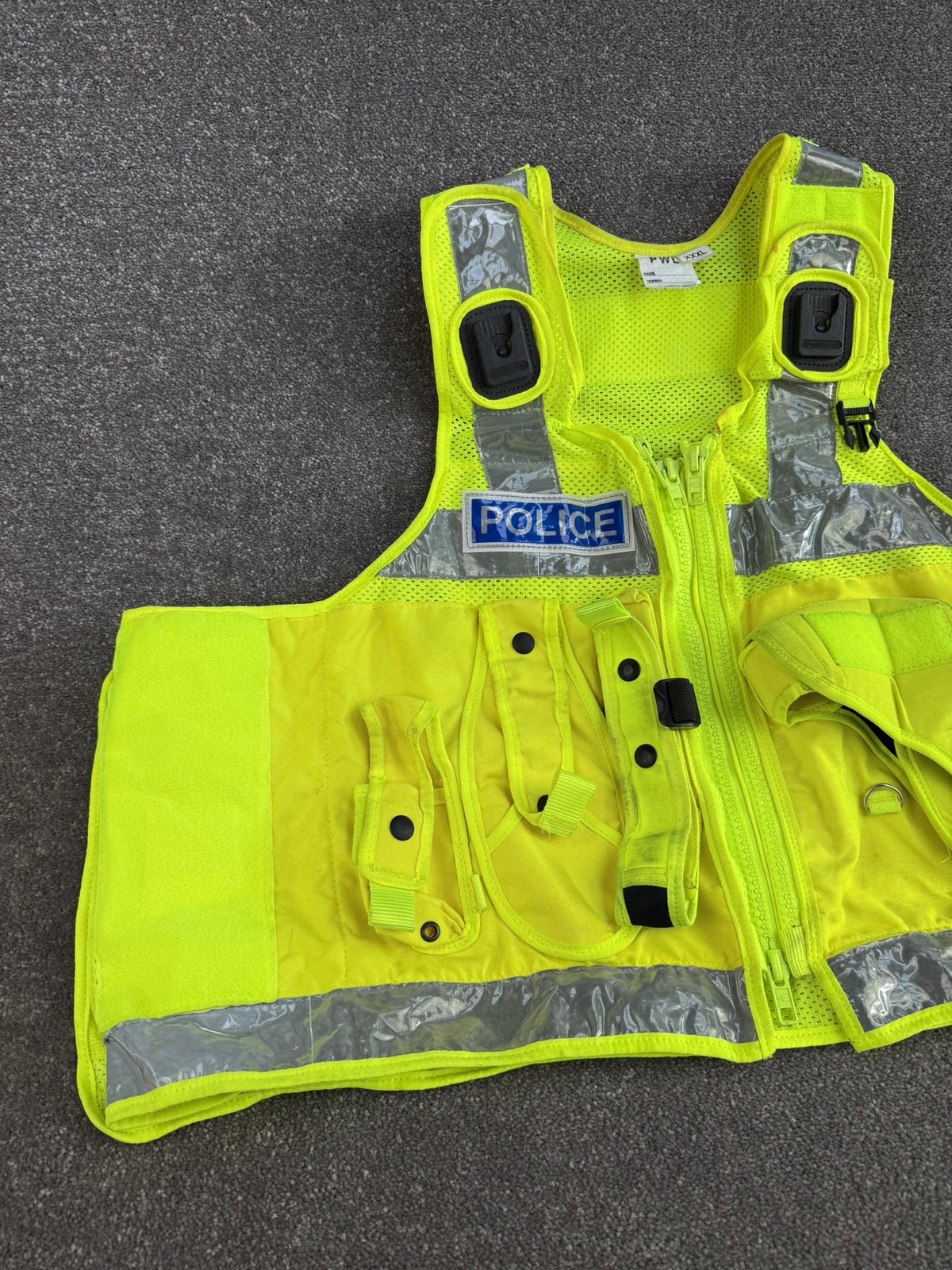 Ex Police PWL Hi-Vis Utility Taser Tac Vest BADGED XXXL Film TV Collector Display