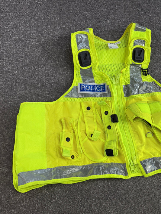 Ex Police PWL Hi-Vis Utility Taser Tac Vest BADGED XXXL Film TV Collector Display