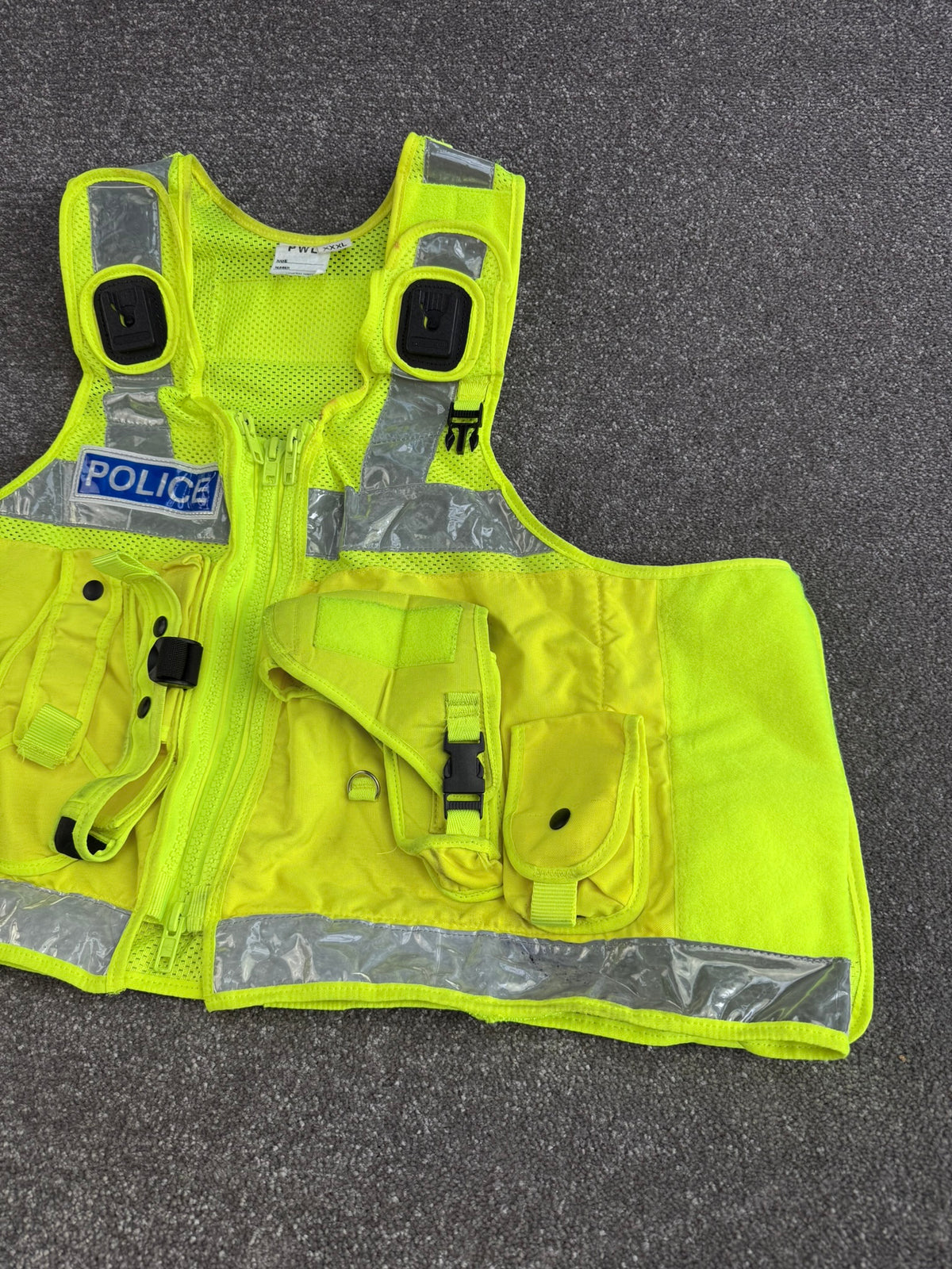 Ex Police PWL Hi-Vis Utility Taser Tac Vest BADGED XXXL Film TV Collector Display