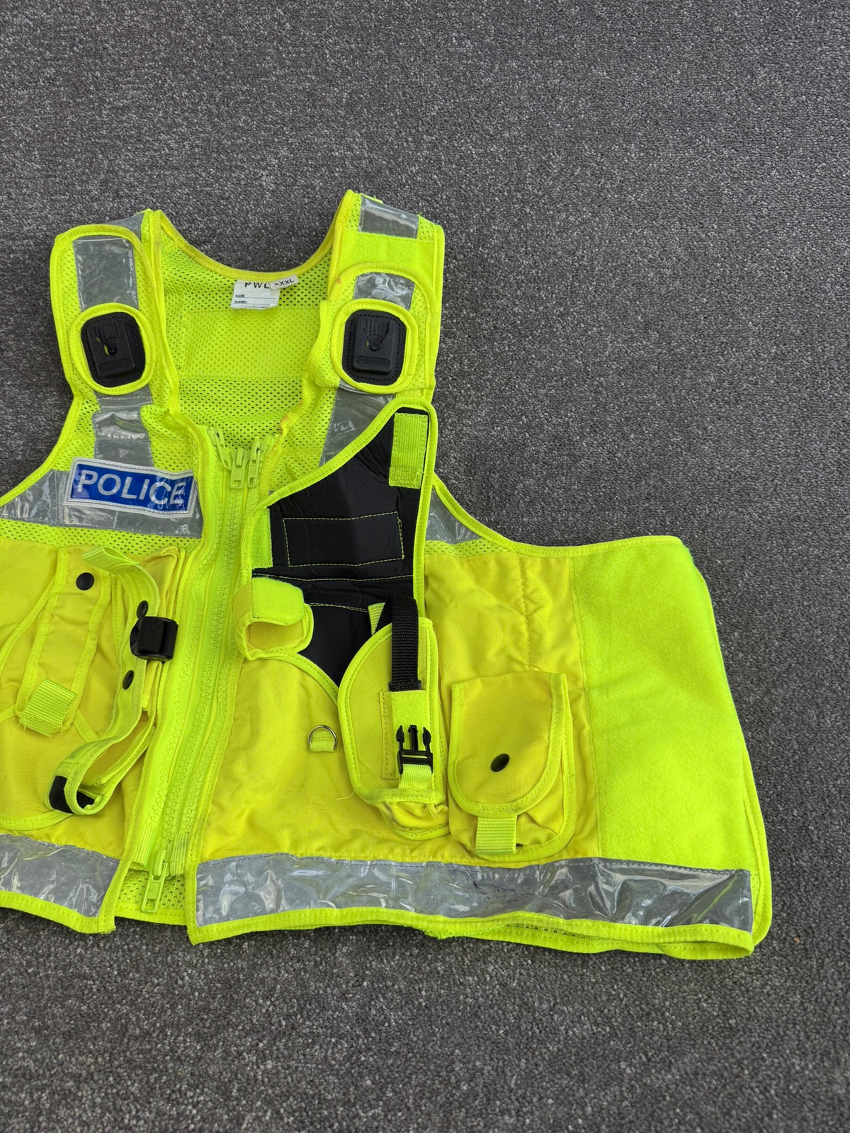 Ex Police PWL Hi-Vis Utility Taser Tac Vest BADGED XXXL Film TV Collector Display