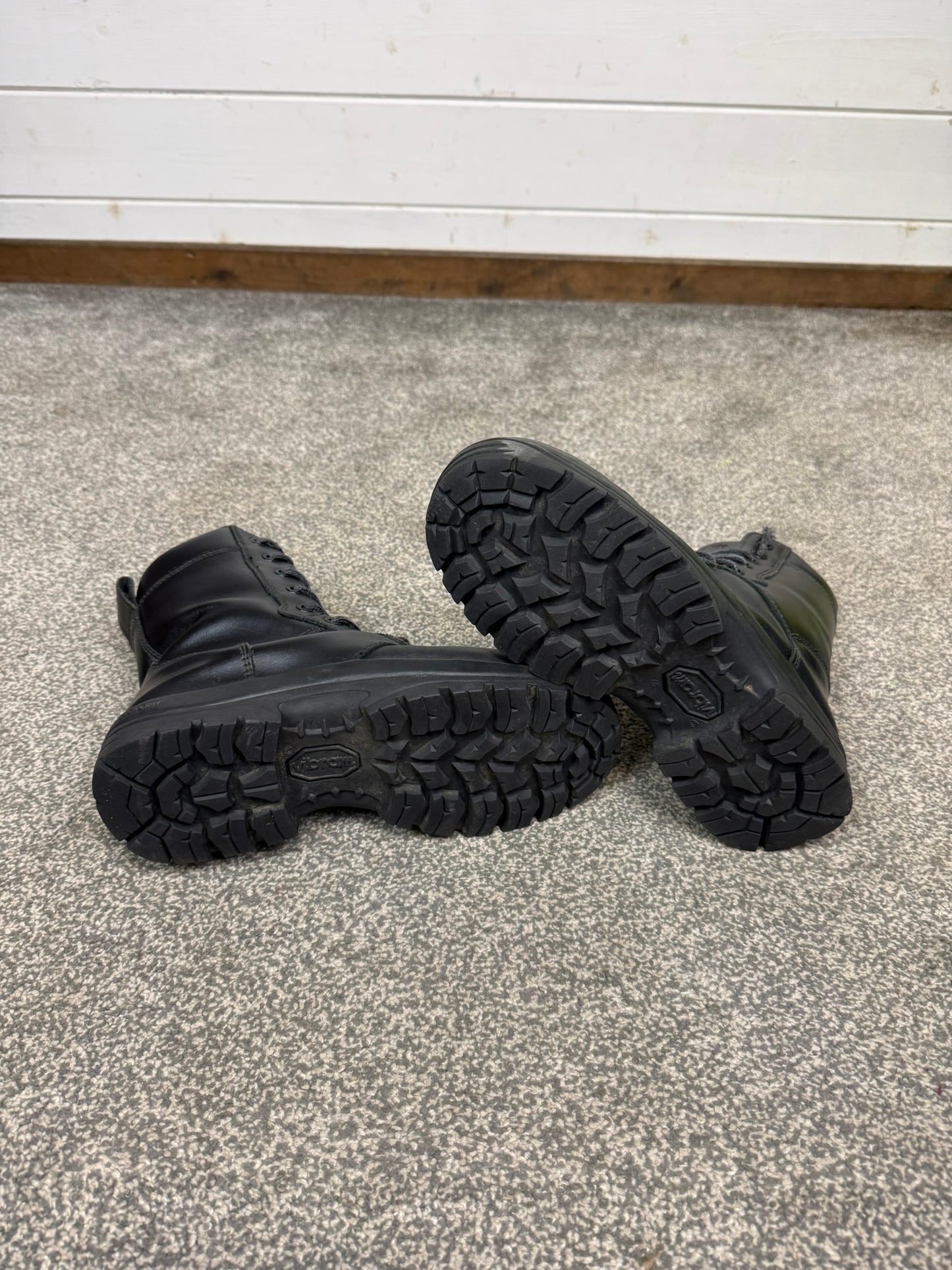 Ex Police Magnum Elite Shield Met Safety Boots Black Leather UK 6 Security Work