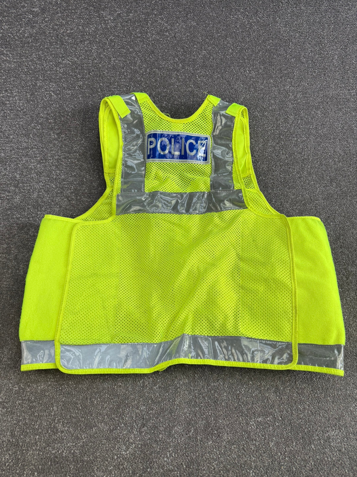 Ex Police Hi-Vis Utility Patrol Tac Vest BADGED Large - Film TV Collector Display