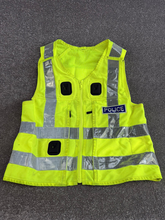 Ex Police Hi Vis Utility Patrol Klickfast Vest BADGED Large Collectors Display Film TV