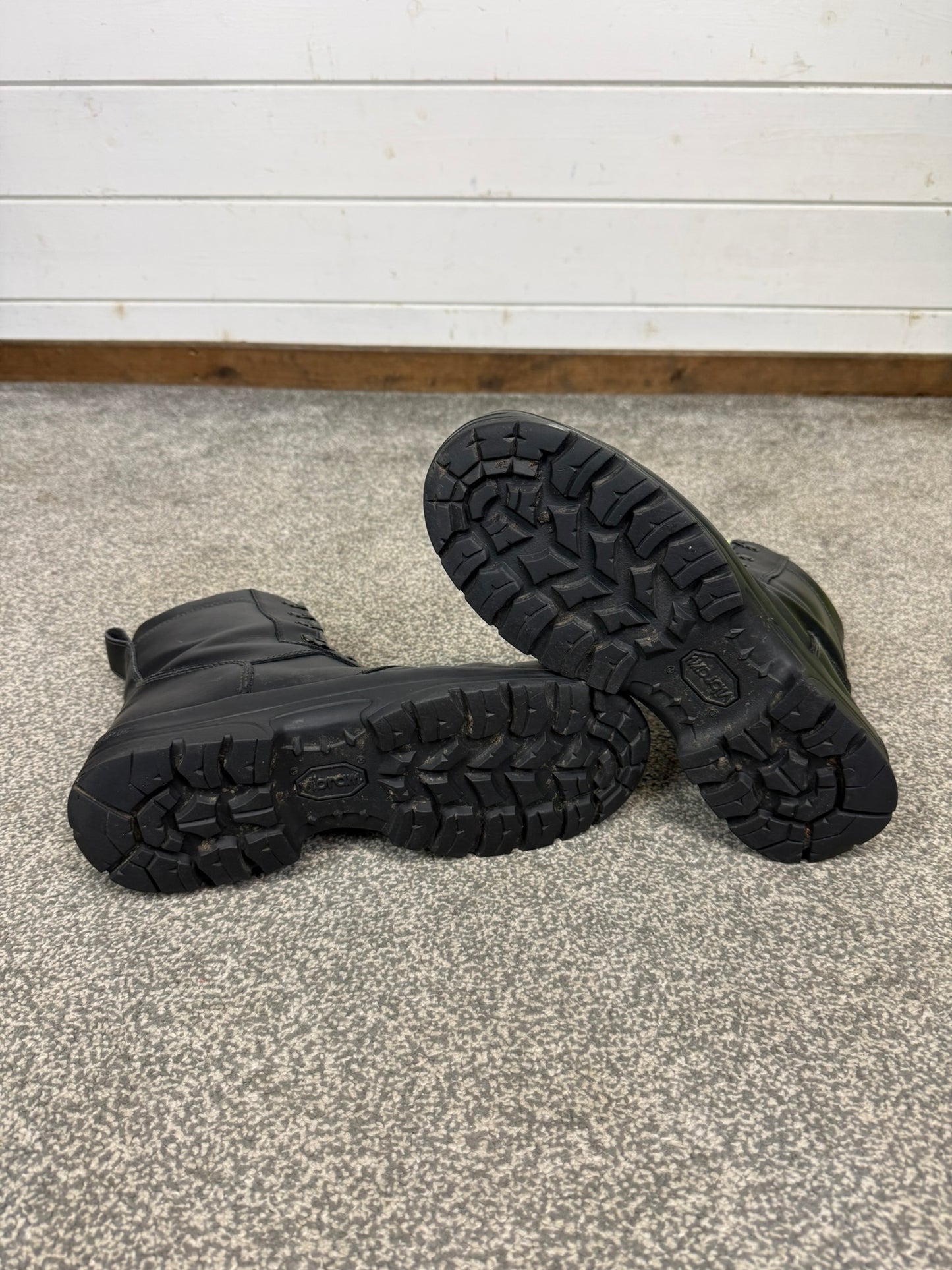 Ex Police Magnum Elite Shield Safety Boots Black Leather UK 8.5 Security Work