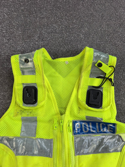 Ex Police Hi-Vis Utility Tac Vest BADGED - XL Film TV Collector Display