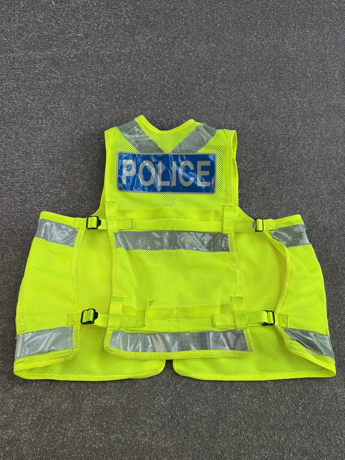 Ex Police Hi-Vis Utility Tac Vest BADGED - XL Film TV Collector Display