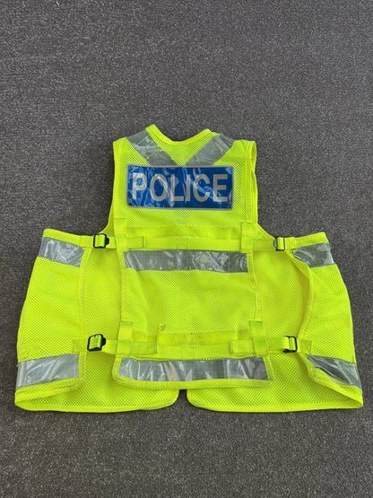 Ex Police Hi-Vis Utility Tac Vest BADGED - XL Film TV Collector Display