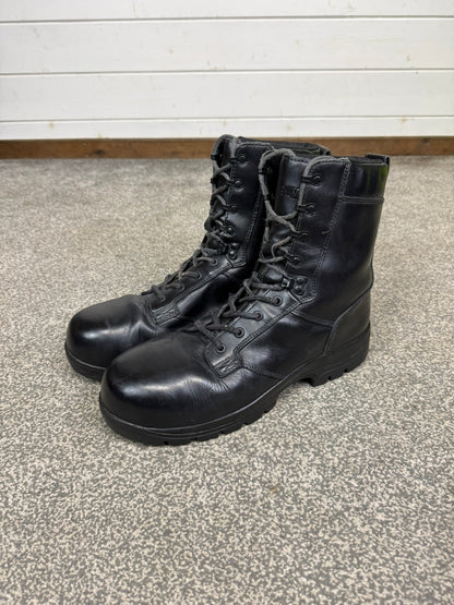 Ex Police Magnum Elite Shield Combat Boots Black Leather UK 11 Security Work