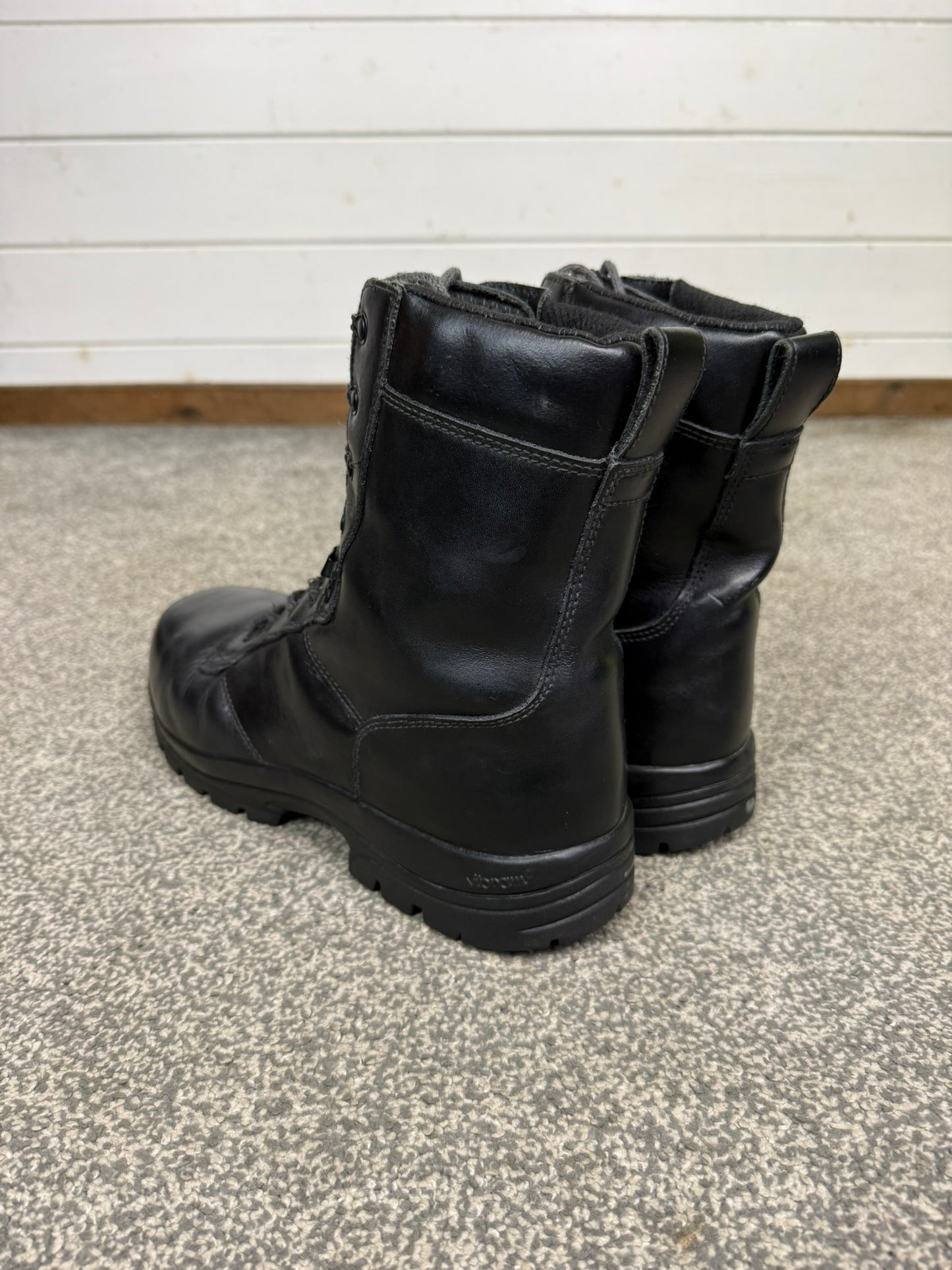 Ex Police Magnum Elite Shield Combat Boots Black Leather UK 11 Security Work