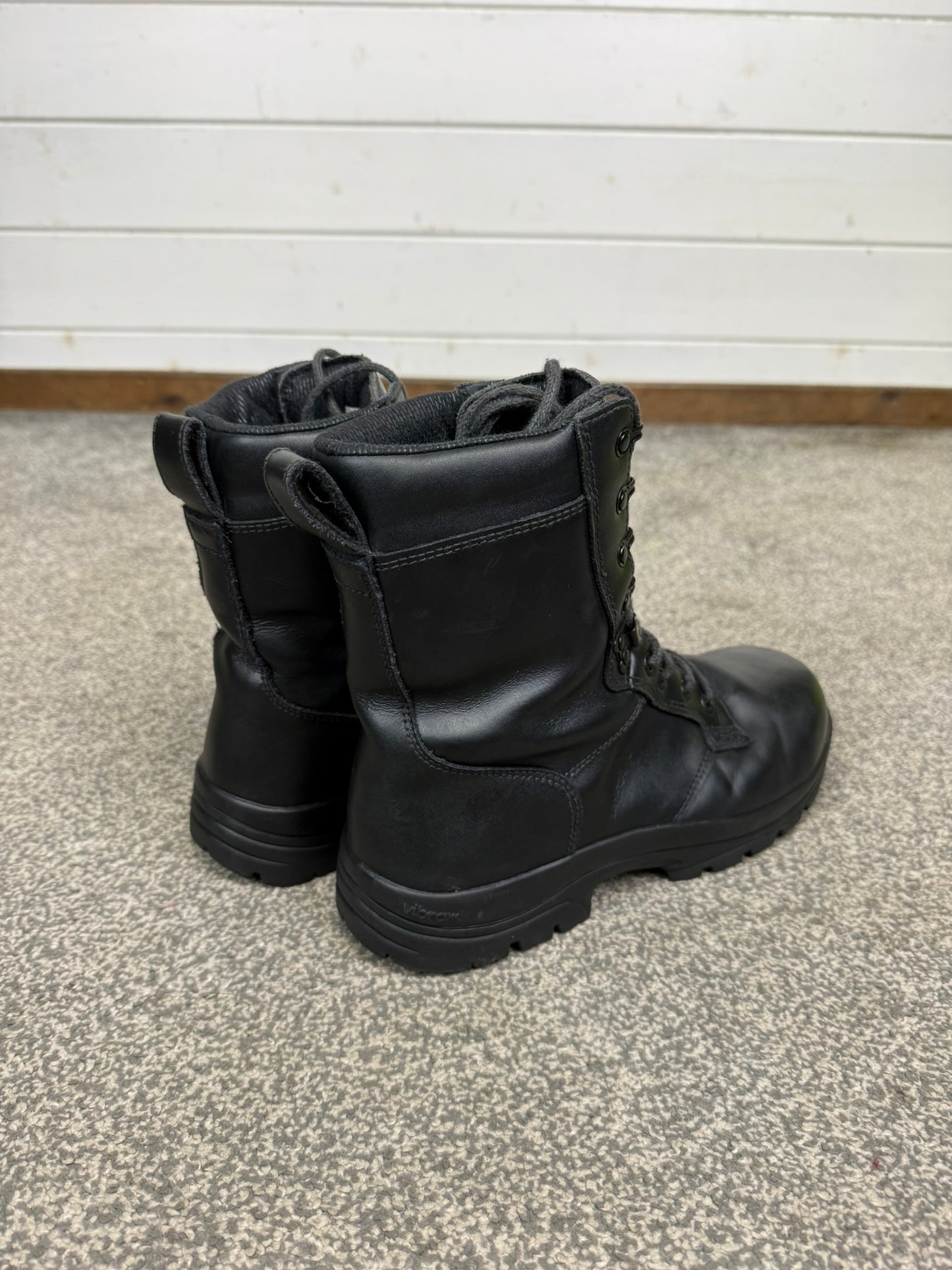 Ex Police Magnum Elite Shield Safety Boots Black Leather UK 8.5 Security Work