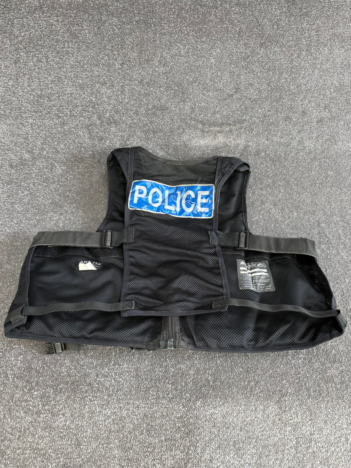 Ex Police Arktis Black Tactical Utility Taser Vest BADGED - XXL TV Film Uniform Display