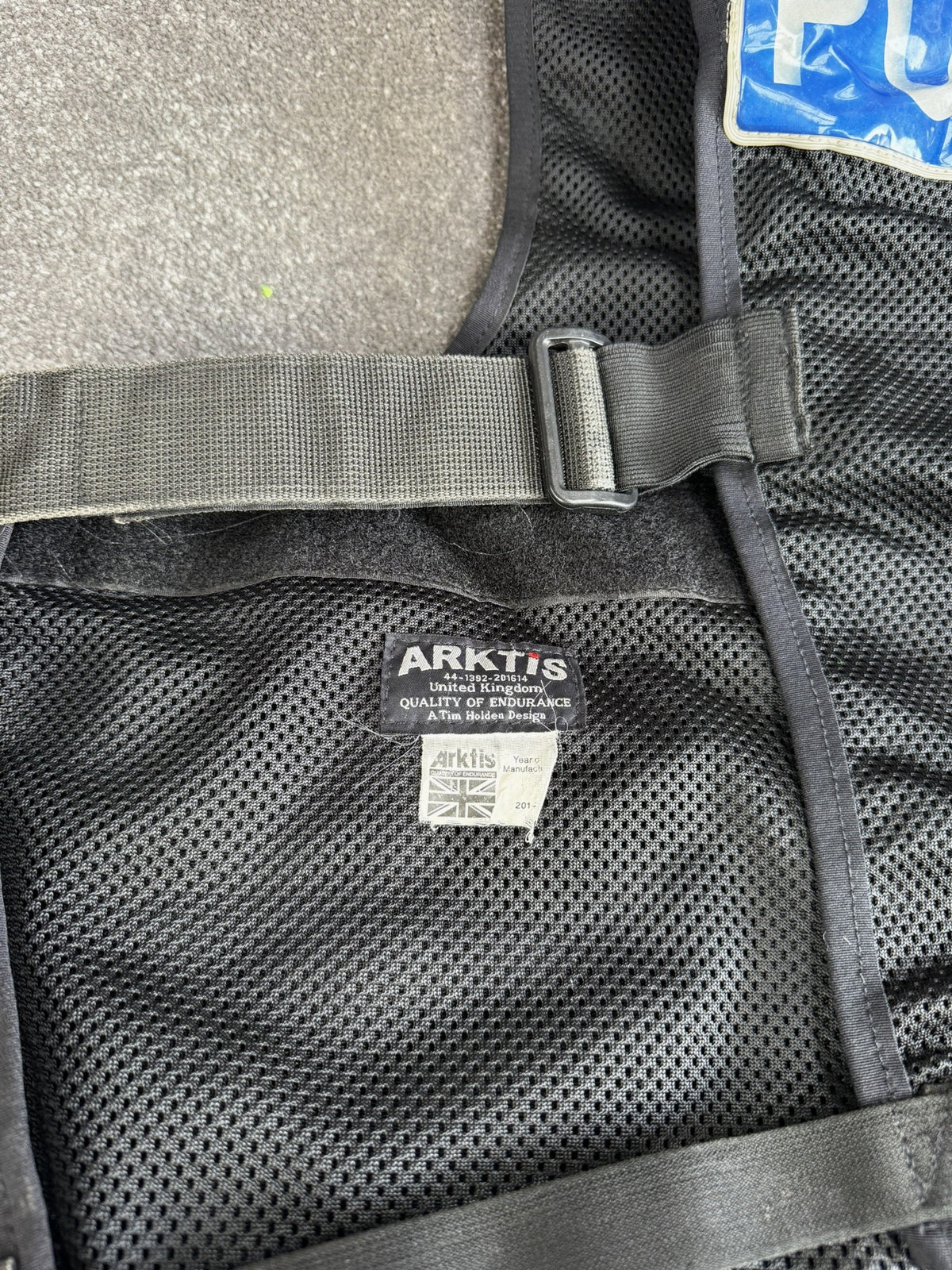 Ex Police Arktis Black Tactical Utility Taser Vest BADGED - XXL TV Film Uniform Display
