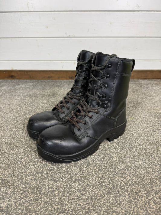 Ex Police Magnum Elite Shield Safety Boots Black Leather UK 5 Security Work
