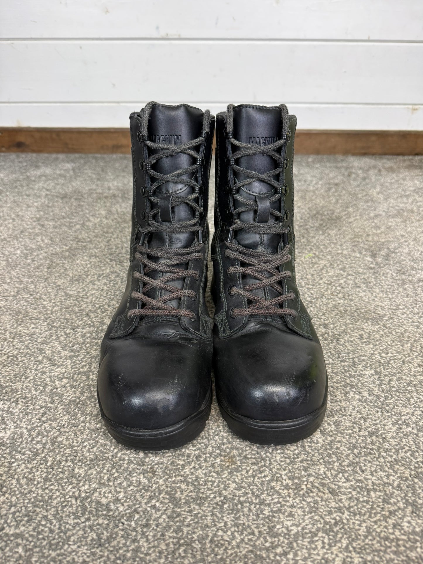 Ex Police Magnum Elite Shield Safety Boots Black Leather UK 5 Security Work