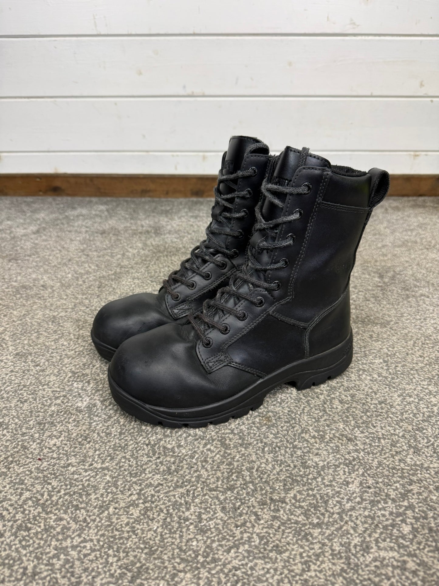 Ex Police Magnum Elite Shield Met Safety Boots Black Leather UK 5 Security Work