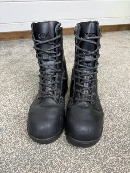 Ex Police Magnum Elite Shield Met Safety Boots Black Leather UK 5 Security Work