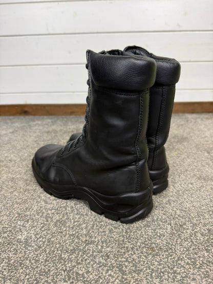 Ex Police Black Leather Boots Bata Industrials Safety Steel Toe UK 7