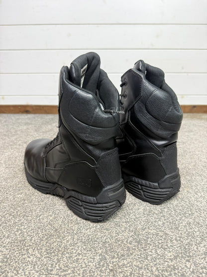 Ex Police Magnum Stealth Force 8.0 Combat Boots Black Leather UK 12 Security
