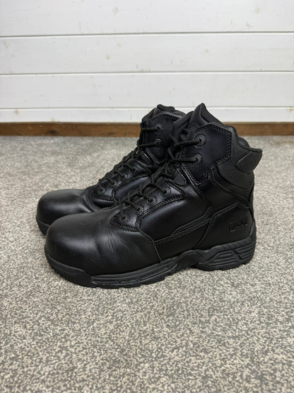 Ex Police Magnum Stealth Force 6.0 Combat Boots Black Leather UK 10 Security