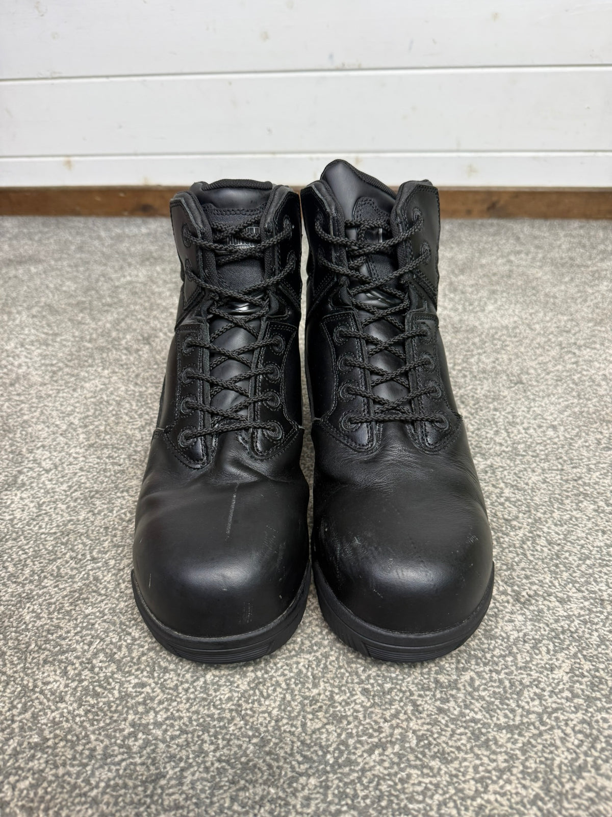 Ex Police Magnum Stealth Force 6.0 Combat Boots Black Leather UK 10 Security