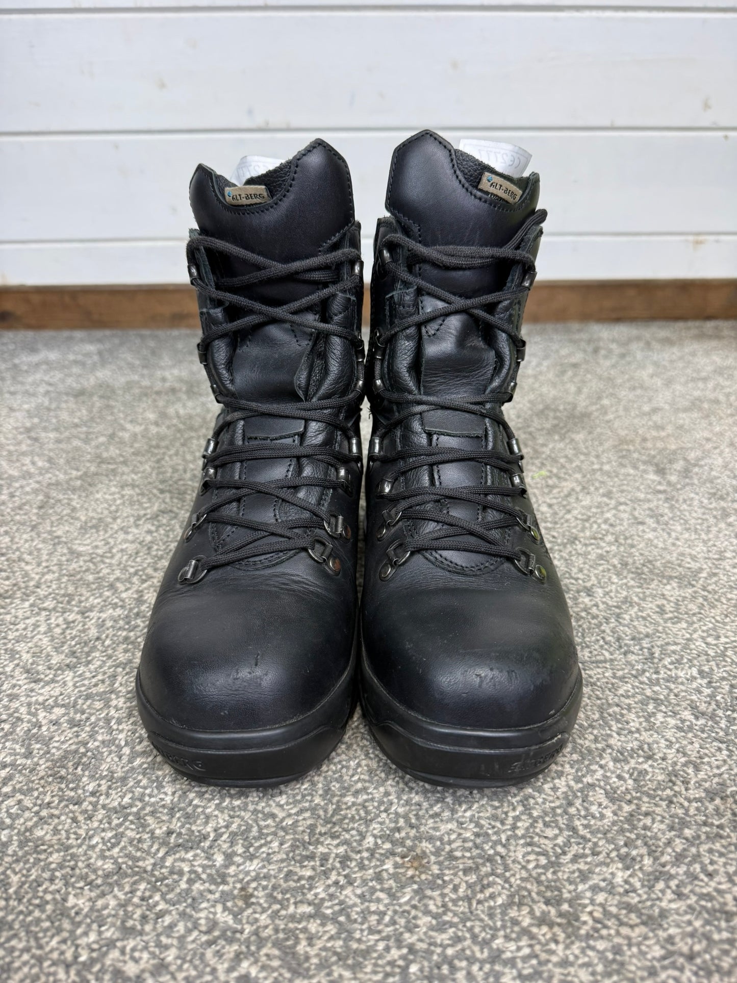 Altberg Peacekeeper P3 VS Black Leather Safety Combat Boots Size UK 5