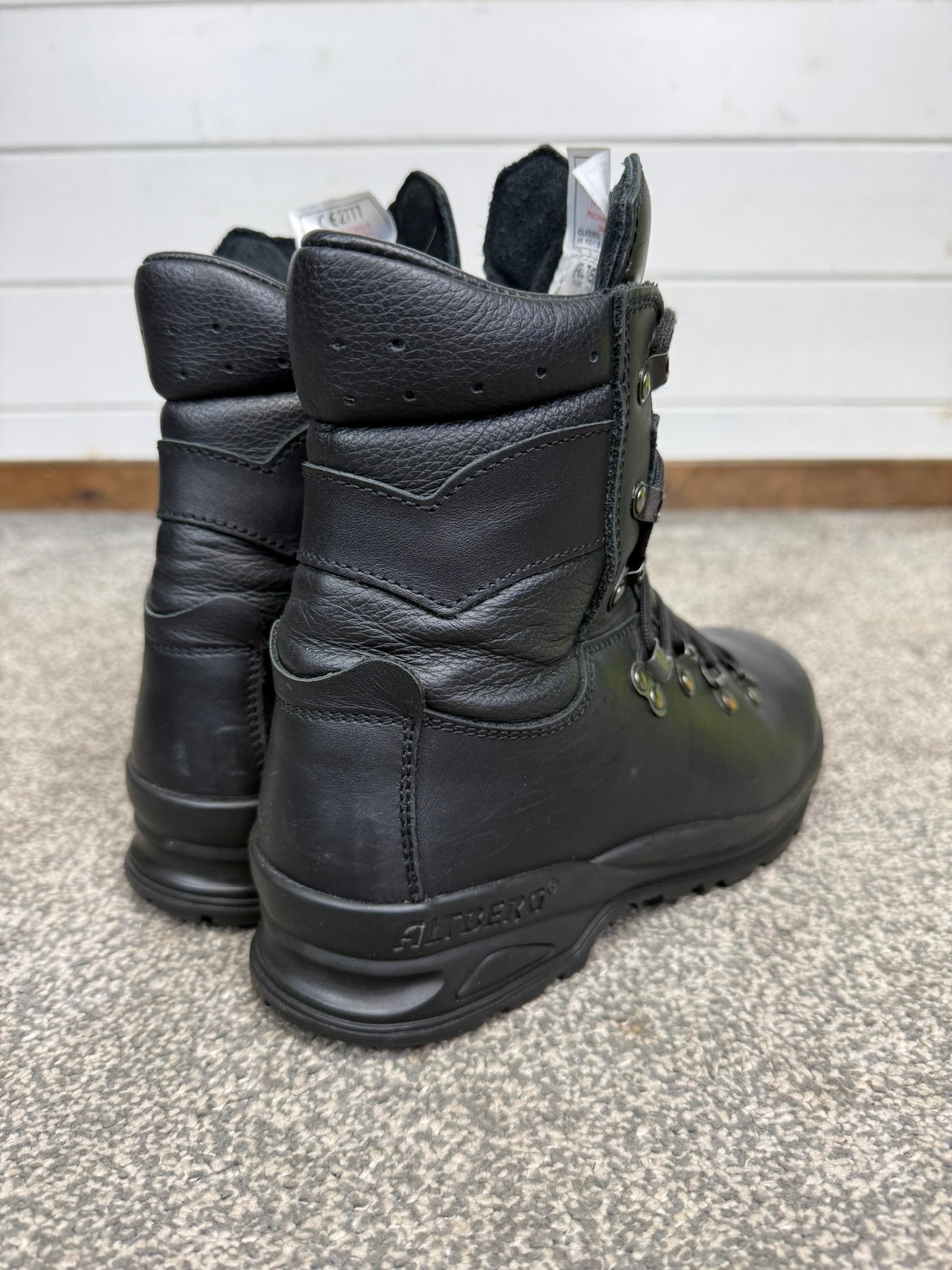 Altberg Peacekeeper P3 VS Black Leather Safety Combat Boots Size UK 5