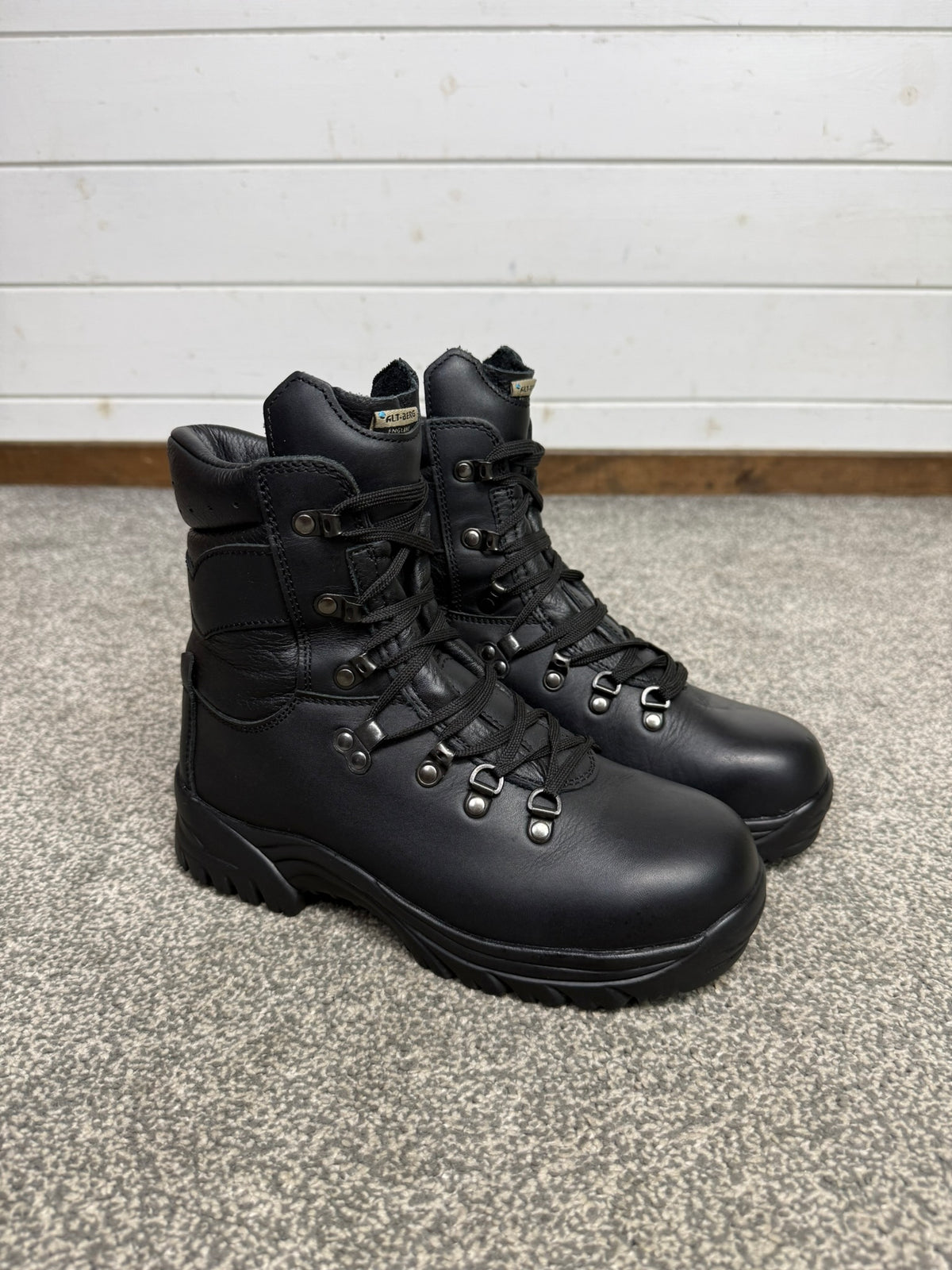 Altberg Peacekeeper P3 VS Original Black Leather Safety Combat Boots Size UK 5 - VGC