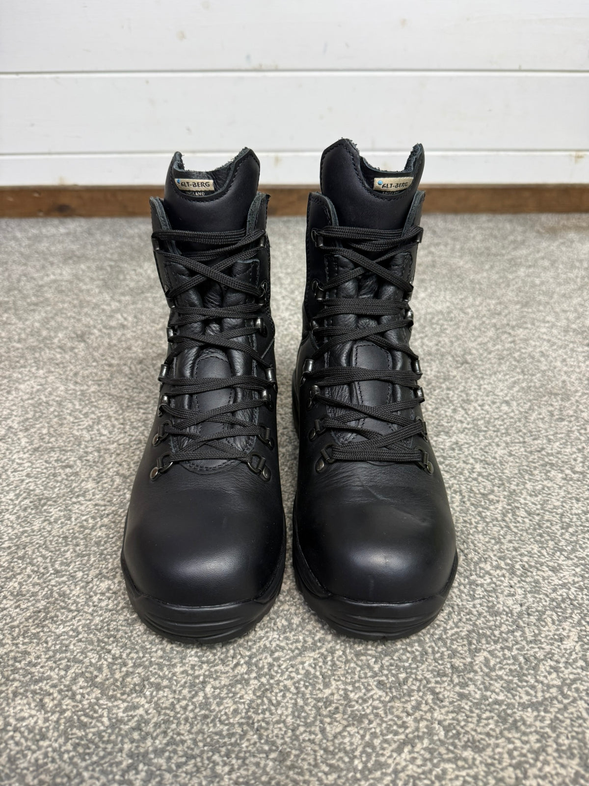 Altberg Peacekeeper P3 VS Original Black Leather Safety Combat Boots Size UK 5 - VGC