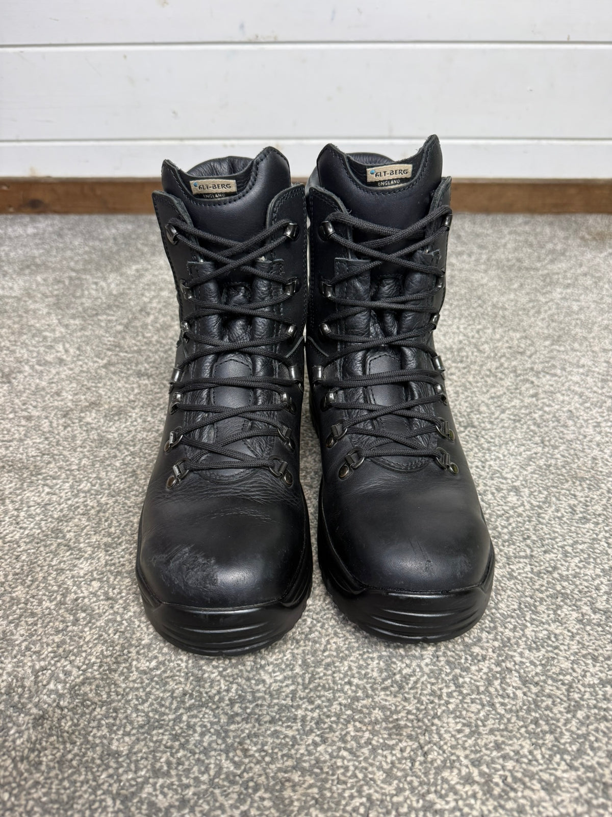 Altberg Peacekeeper P3 VS Original Black Leather Safety Combat Boots Size UK 5.5