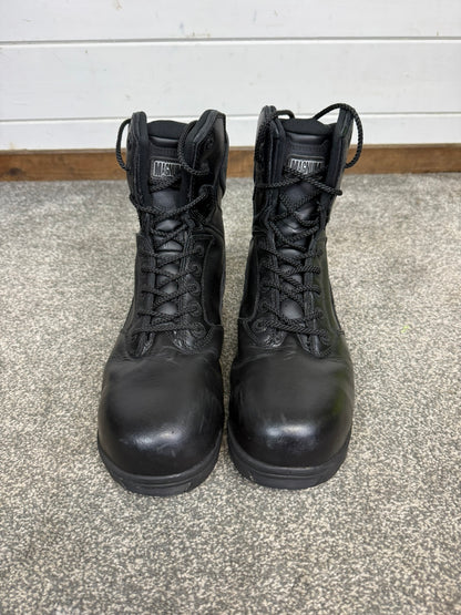 Magnum Stealth Force 8.0 Combat Boots Black Leather UK 9 Ex Police Security
