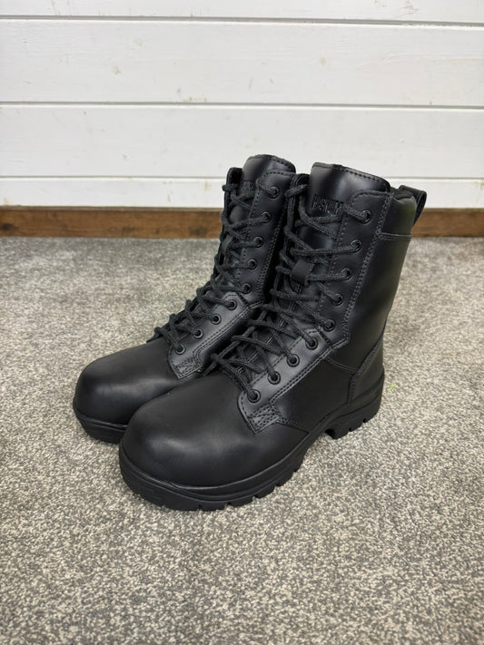 Magnum Elite Shield Met Black Leather Combat Boots UK 6 Ex Police Security Work