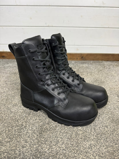 Magnum Elite Shield Met Black Leather Combat Boots UK 6 Ex Police Security Work