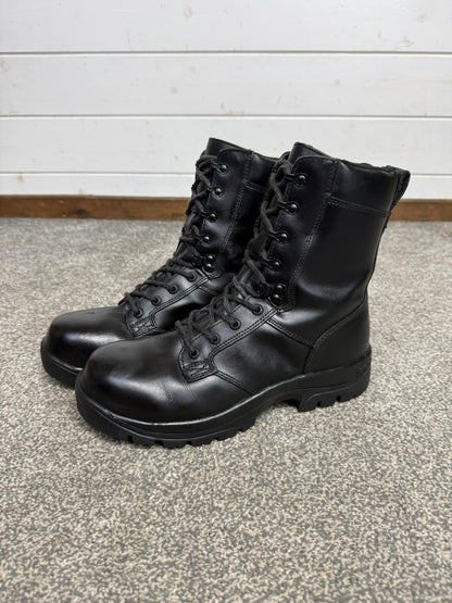 Ex Police Magnum Elite Shield Combat Boots Black Leather UK 8 Security Work
