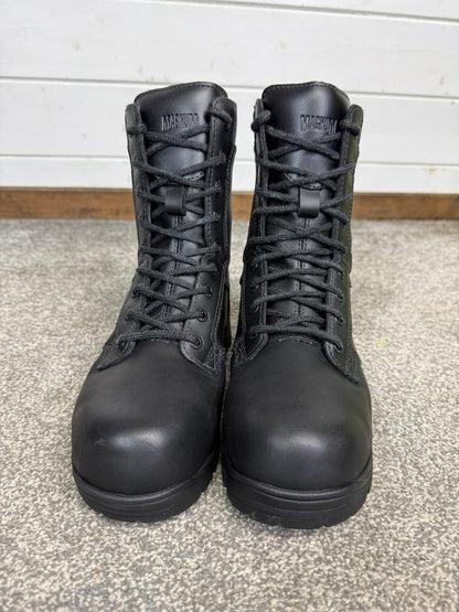 Magnum Elite Shield Met Black Leather Combat Boots UK 6 Ex Police Security Work